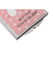 Mr. & Mrs. Panda Klappspiegel Einhorn Schwein mit Spruch in Rot Pastell