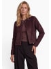 Zero  Jerseyjacke mit Applikation in Black Coffee