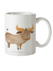 Mr. & Mrs. Panda Tasse Sternzeichen Stier ohne Spruch in Weiß