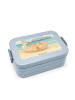 Mr. & Mrs. Panda Bento Box Robbe Liegen Design mit Spruch in Blau Pastell