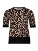 Betty Barclay Feinstrickpullover mit Animalprint in Schwarz/Beige