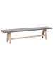 Beliani Gartenbank TONNARE in Grau/Braun - (W) 200 x (H) 45 x (L) 40 cm
