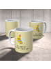 Mr. & Mrs. Panda Kindertasse Biene Blume mit Spruch in Gelb Pastell