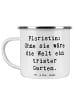 Mr. & Mrs. Panda Trinkbecher Spruch Floristin Garten mit Spruch in Weiß