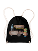Mr. & Mrs. Panda Gymnastiktasche Igel Maronen ohne Spruch in Schwarz