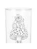 Mr. & Mrs. Panda Wasserglas Marienkäfer Fliegenpilz mit Spruch in Transparent