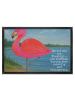 Mr. & Mrs. Panda Fußabtreter Flamingo Classic Design mit Spruch in Weiß