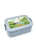 Mr. & Mrs. Panda Lunchbox Storch Design ohne Spruch in Blau Pastell