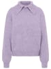 myMo Damen Strickpullover in Lila Melange