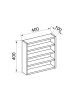 ebuy24 Küchenregale Esaldi Weiß 40 x 10 cm
