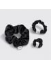 Claide Scrunchie Black Silk Bundle (3er-Pack)  in  Schwarz