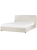 Beliani Bettgestell LAVAUR in Weiß - (W) 185 x (H) 100 x (L) 220 cm