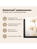 KitchenYeah Herdabdeckplatte Blumen beige