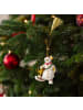 Villeroy & Boch Ornament Schneemann 2026 Christmas Classics in Weiß-Gold 7,3 x 6,8 x 9,9 cm