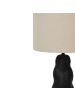 Beliani Tischleuchten VILAR in Schwarz/Beige - (W) 30 x (H) 51 x (L) 30 cm