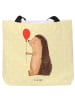 Mr. & Mrs. Panda Strandtasche Igel Luftballon ohne Spruch in Gelb Pastell