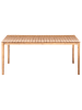 Beliani Esstisch JACO in Braun - (W) 100 x (H) 75 x (L) 180 cm