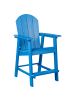 Beliani Barhocker ADIRONDACK in Blau - (W) 58 x (H) 124 x (L) 71 cm