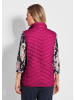 GOLDNER Kurzgröße:  Taillierte Daunenweste mit Stehkragen in pink