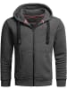 Alessandro Salvarini Jacke Alessandro Salvarini Herren Hoodie AS313 in Dunkelgrau