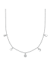 Yokoamii Kette Stern/Kreis/Mond/Herz aus Messing mit Zirkonia in silber
