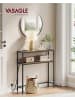 VASAGLE Flurtisch Barnet in Vintagebraun-Tintenschwarz - (B)80 x (H)80 x (T)20 cm