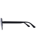 styleBREAKER Rahmenlose Rechteckige Sonnenbrille in Schwarz / Grau Verlauf