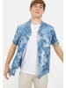 Camel Active Kurzarmhemd mit Allover-Print in Blau