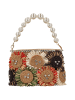 gaya Women Handbag in Beige Multicolor