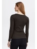 Oxmo Longsleeve OXIskat 21301152ME basic Longsleeve aus Rippe in Schwarz