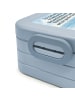 Mr. & Mrs. Panda Lunchbox Anker Blau Design mit Spruch in Blau Pastell
