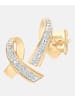 Diamant L'éternel Ohrstecker aus 375 Gelbgold mit Diamant