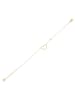 Adeliás Damen Armband – Herz aus Edelstahl 17+3 cm in gold
