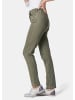 GOLDNER Kurzgröße:  Damen Jeans Slim Fit LOUISA mit Stretch-Anteil in moorgrün