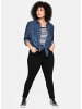 sheego Jeansbluse in blue denim