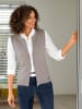 WITT WEIDEN Strickweste in taupe-meliert