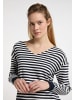 DreiMaster Maritim Damen Strickpullover in Marine Wollweiss