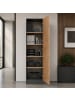 VCM  Mehrzweckschrank Büro Wohnzimmer Dilos 183 x 52 cm in Anthrazit / Honig-Eiche