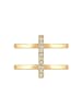 Elli Ring 925 Sterling Silber Geo in Gold