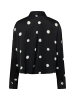 OPUS Bluse Famena dot in schwarz ecru