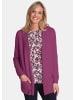 GOLDNER Kaschmirstrickjacke Langarm Feinstrick-Cardigan in cyclam