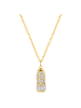 Glanzstücke München Halskette Sneaker Sterling Silber Zirkonia in gelbgold
