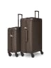 Lazarotti Palermo 4-Rollen Kofferset S + L in dark brown 1