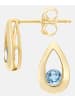 Diamant L'éternel Ohrhänger aus 375 Gelbgold mit Topas
