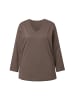 Ulla Popken Shirt in dunkles taupe