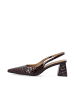 Bianco Slingbacks in BurgundyCrocoPatent