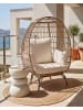 Beliani Sessel VEROLI in /Beige/Schwarz - (W) 107 x (H) 150 x (L) 90 cm