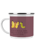 Mr. & Mrs. Panda Camping Emaille Tasse Scheidung Neuanfang mit S... in Kaffa Coffee
