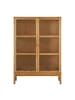 ebuy24 Vitrinenschrank Vigga Eiche 90 x 40 cm