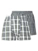 Tom Tailor Web-Boxershorts 2er Pack in Blau/Grün/Weiß